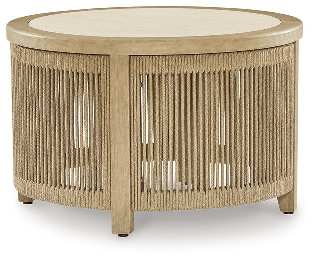 Spooners Cove Outdoor Coffee Table - Barb City Furniture (Dekalb, IL)