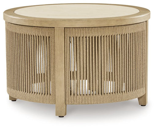 Spooners Cove Outdoor Coffee Table - Barb City Furniture (Dekalb, IL)