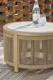 Spooners Cove Outdoor Coffee Table - Barb City Furniture (Dekalb, IL)