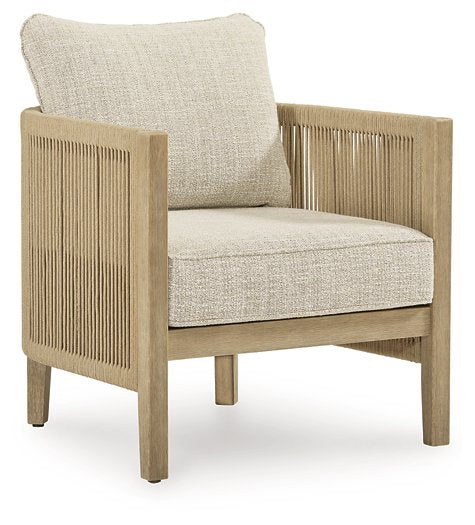 Spooners Cove Outdoor Lounge Chair with Cushion (Set of 2) - Barb City Furniture (Dekalb, IL)
