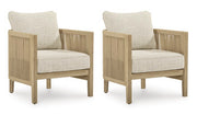 Spooners Cove Outdoor Lounge Chair with Cushion (Set of 2) - Barb City Furniture (Dekalb, IL)