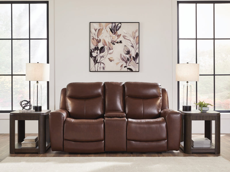 Next Move Power Reclining Loveseat with Console - Barb City Furniture (Dekalb, IL)