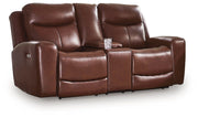 Next Move Power Reclining Loveseat with Console - Barb City Furniture (Dekalb, IL)