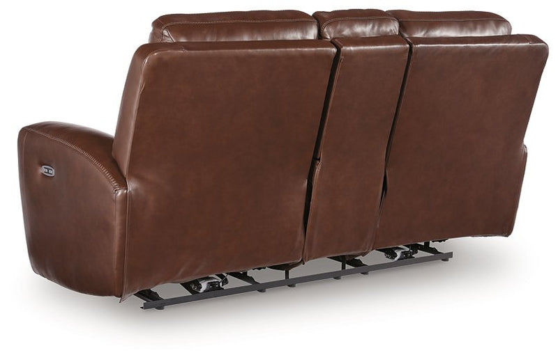 Next Move Power Reclining Loveseat with Console - Barb City Furniture (Dekalb, IL)