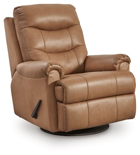 Flynwood Swivel Glider Recliner - Barb City Furniture (Dekalb, IL)