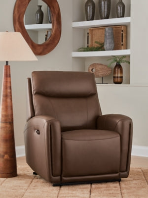 Pincara Power AutoGlide Recliner - Barb City Furniture (Dekalb, IL)