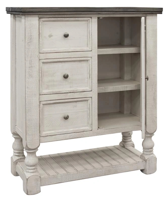 Stone 3 Drawer, 1 Door Chest