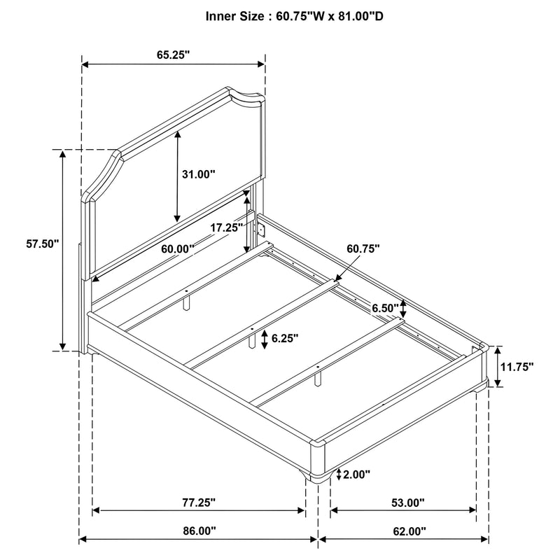 Garland Panel Bed