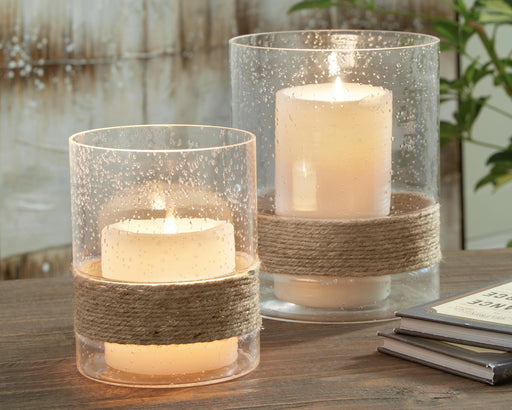 Eudocia Candle Holder (Set of 2) - Barb City Furniture (Dekalb, IL)