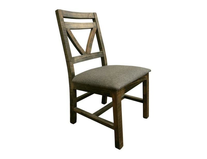 Loft Brown Chair w/Fabric Seat**